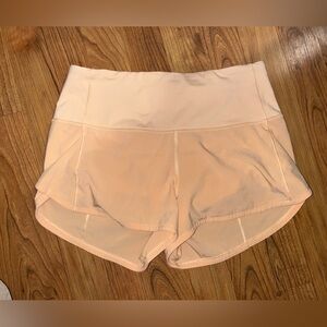 Lululemon size 4 Speed Up High-Rise Lined Short 2.5" summer glow